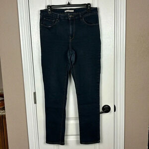 Levi's Women's‎ Classic Mid Rise Skinny 31"x29" Dark Blue Stretch Zip Fly Jeans